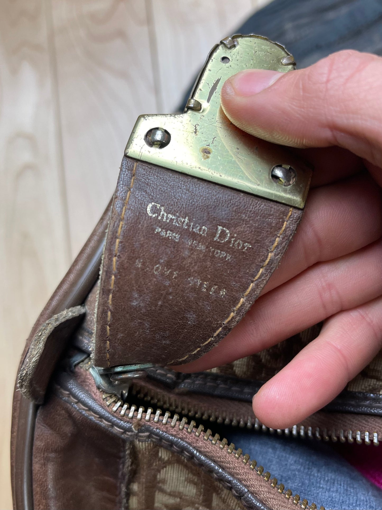 Vintage Dior ‘Trotter’ Monogram Brown Full Size Duffel Bag