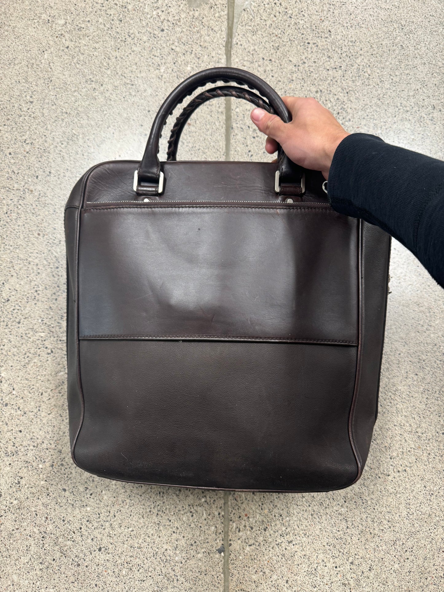 Balenciaga ‘Arena’ Brown Leather Work Bag