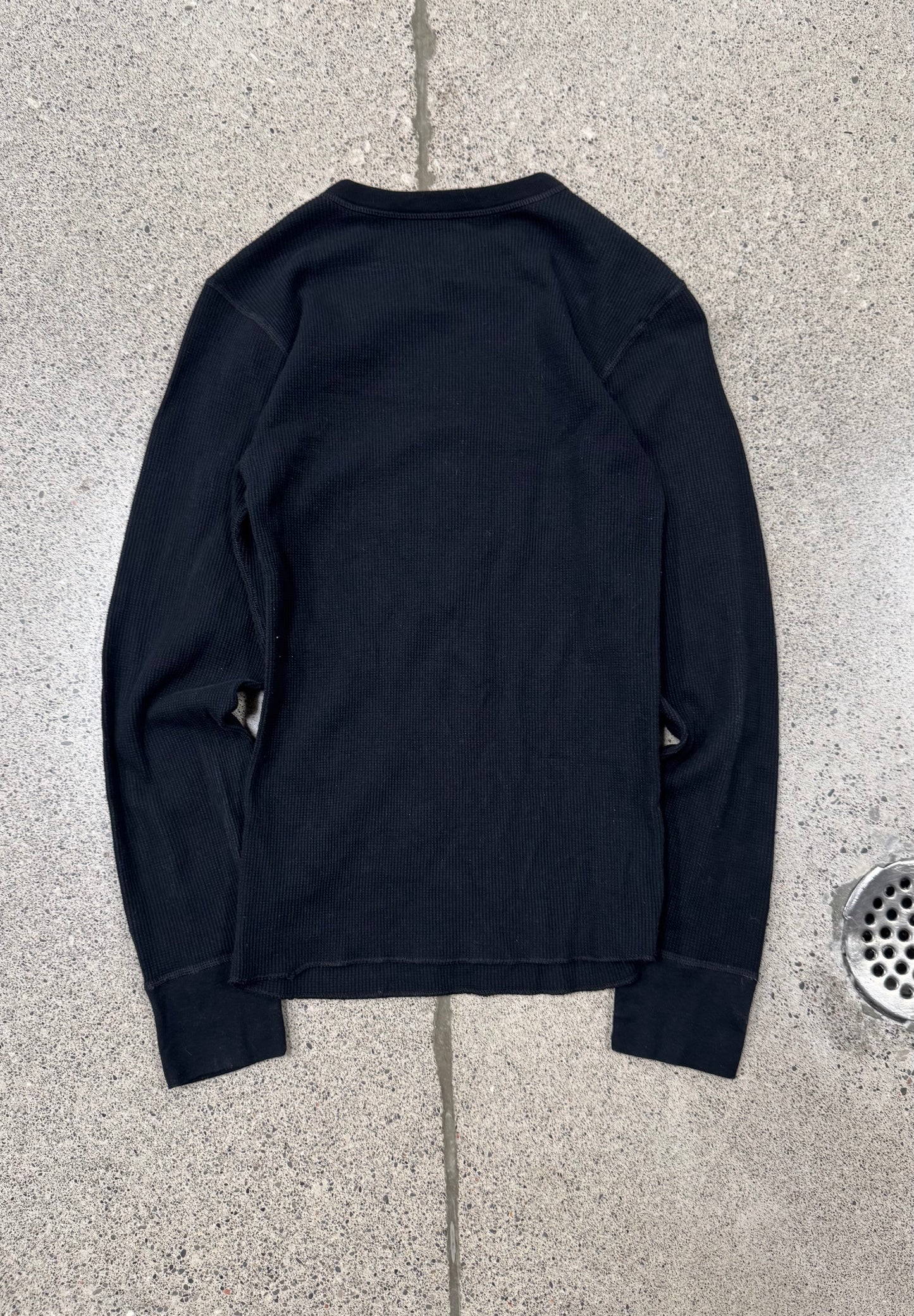 AW2024 Supreme x Hanes ‘Skeleton’ Thermal Black Long Sleeve Shirt