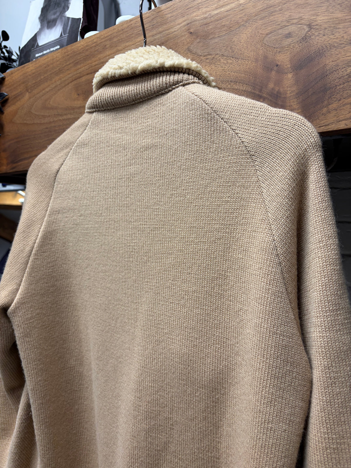 AW2003 Number (N)ine ‘Touch Me I’m Sick’ Suede Shearling Collared Jacket