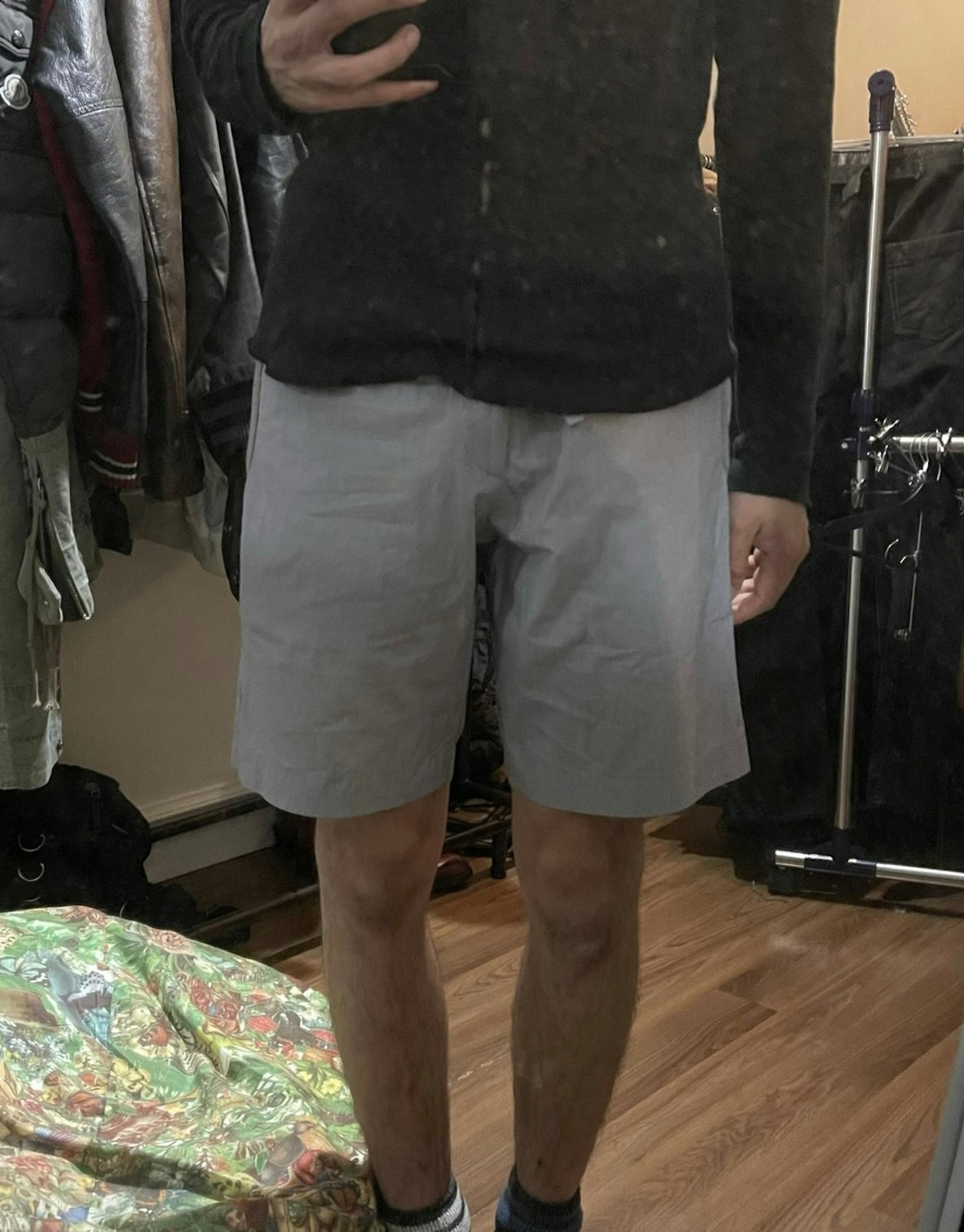 Dries Van Noten Pinstripe Cotton Drawstring Shorts
