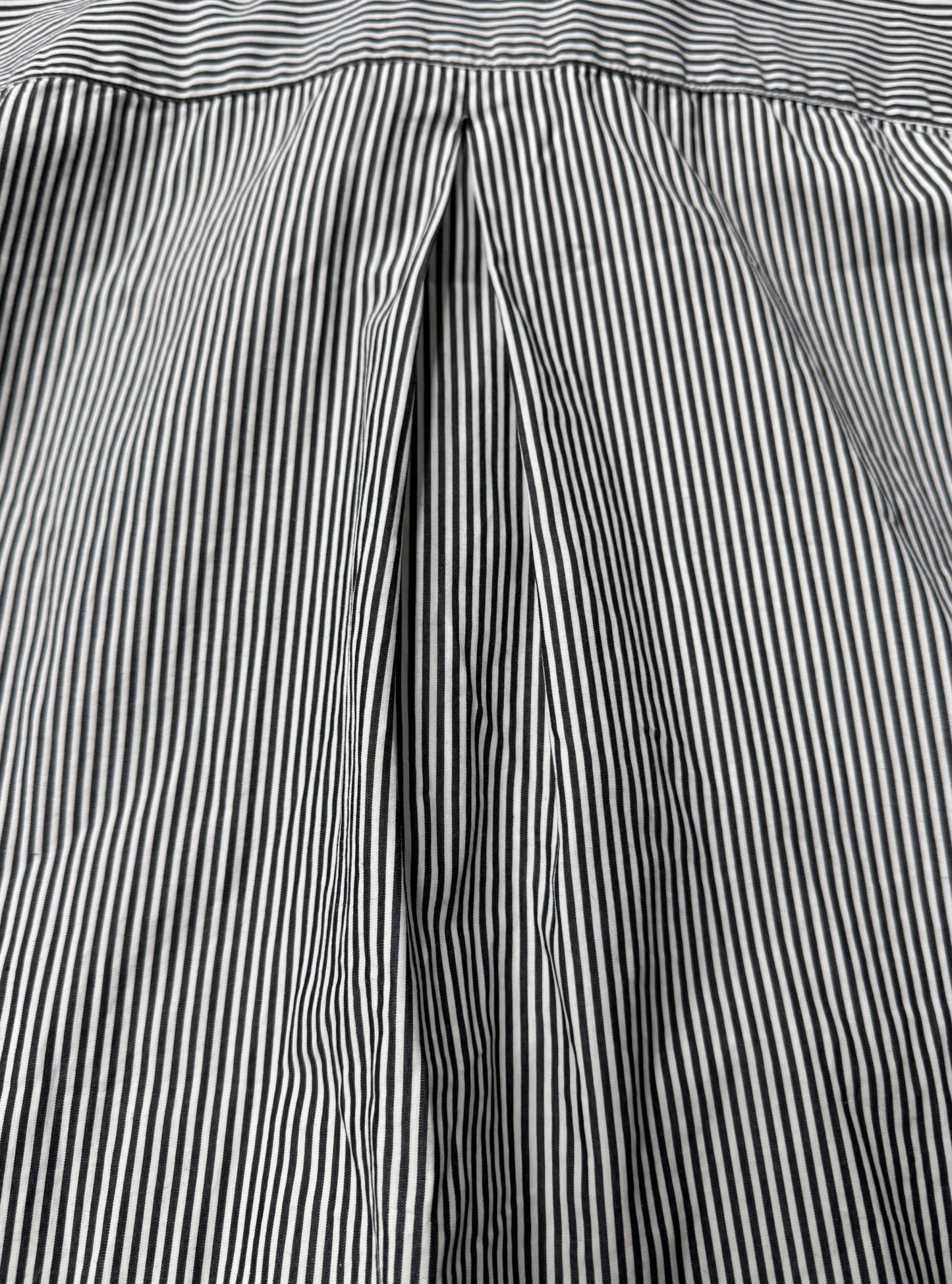 Balmain Studded Silver Pinstripe Button Down Shirt