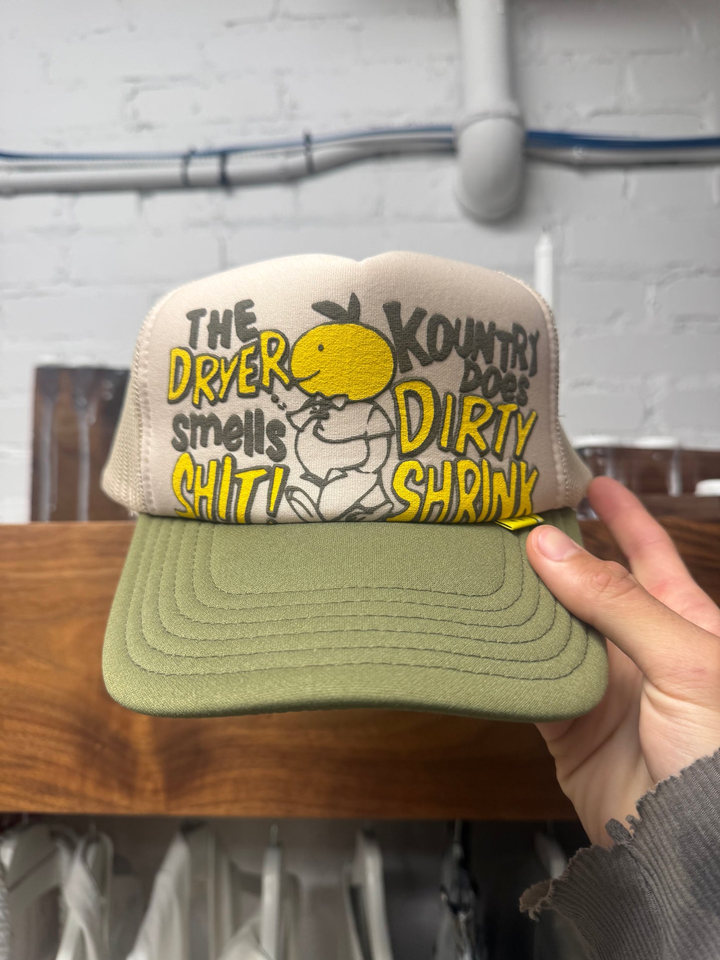 Kapital Kountry Green/Tan Mesh Trucker Hat