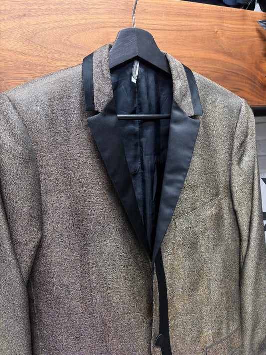AW2008 Dior Homme ‘Lumiere du Nord’ Iridescent Gold Tuxedo Blazer