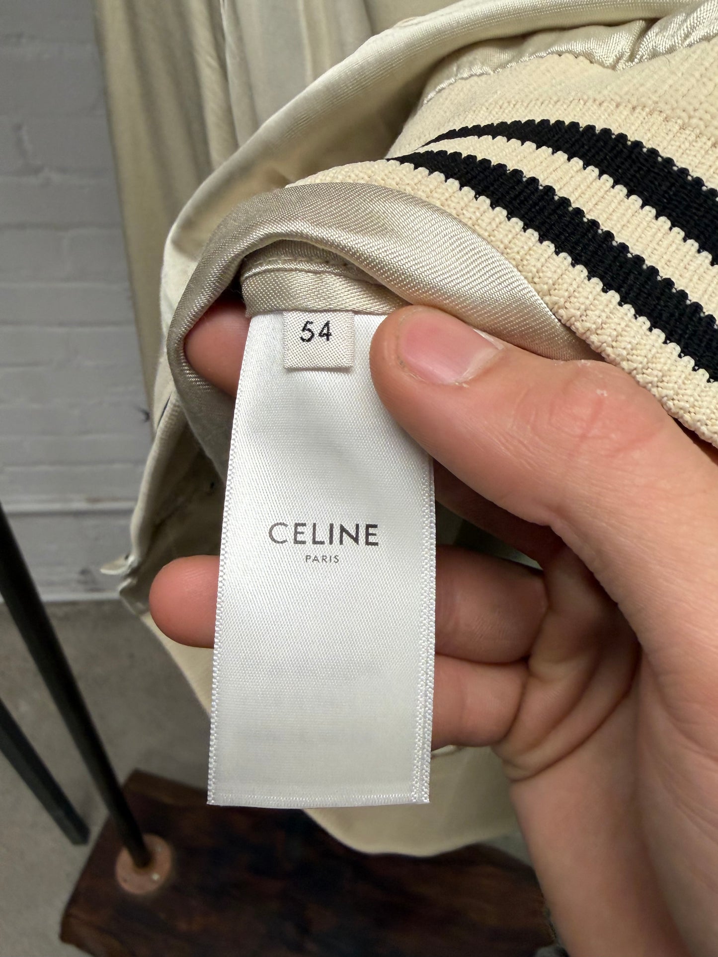 SS2020 Celine by Hedi Slimane ‘Nostalgia’ Silk Bomber Jacket