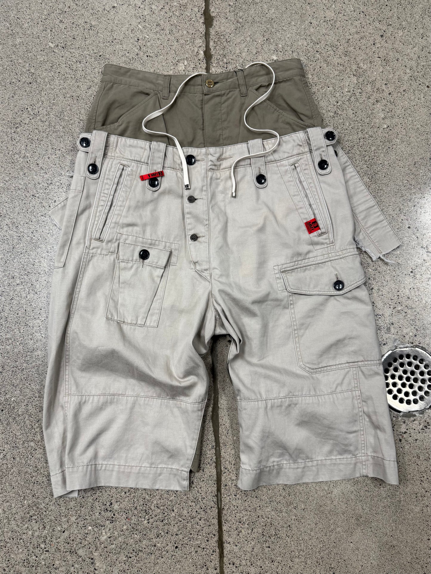 SS2021 Mihara Yasuhiro Reconstructed Military Cargo Shorts