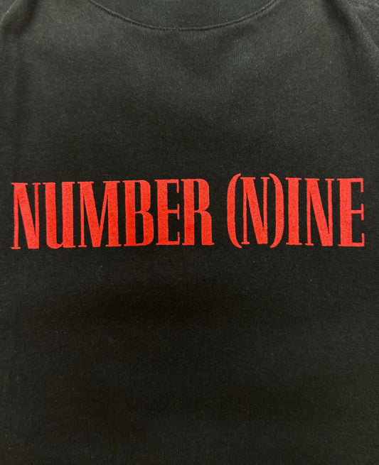 Number (N)ine Chest Logo Black T-Shirt