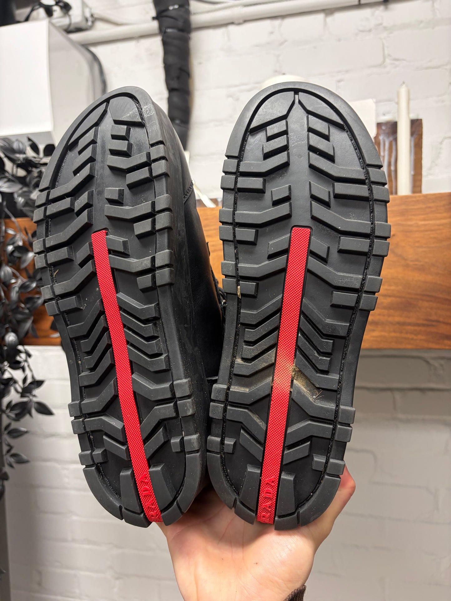 2000s Prada ‘Snow Camo’ Leather Winterized Boots