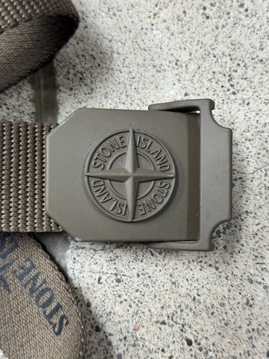 Stone Island ‘Compass Buckle’ Logo Belt