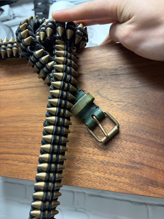AW2010 Balmain by Christophe Decarnin ‘Bullet’ Braided Leather Belt