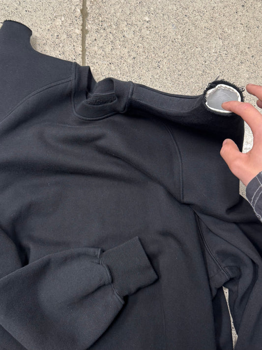 SS2024 Rick Owens ‘Lido’ Tec Shoulder ‘Padoga’ Horned Sweatshirt