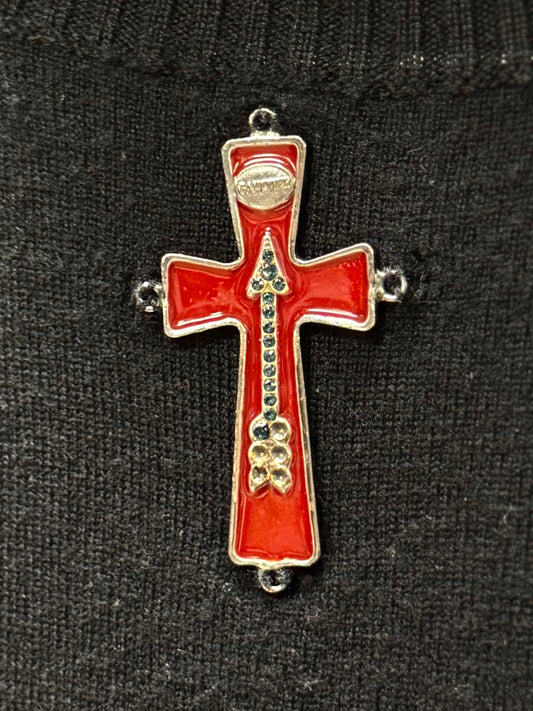 Vintage Jean Paul Gaultier Homme ‘Metal Crucifix’ Wool Knit Sweater