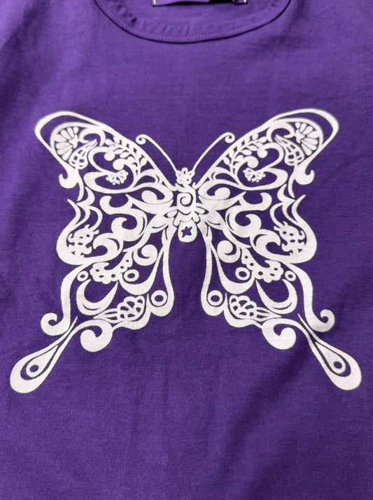 SS2011 Junya Watanabe Purple Butterfly T-Shirt