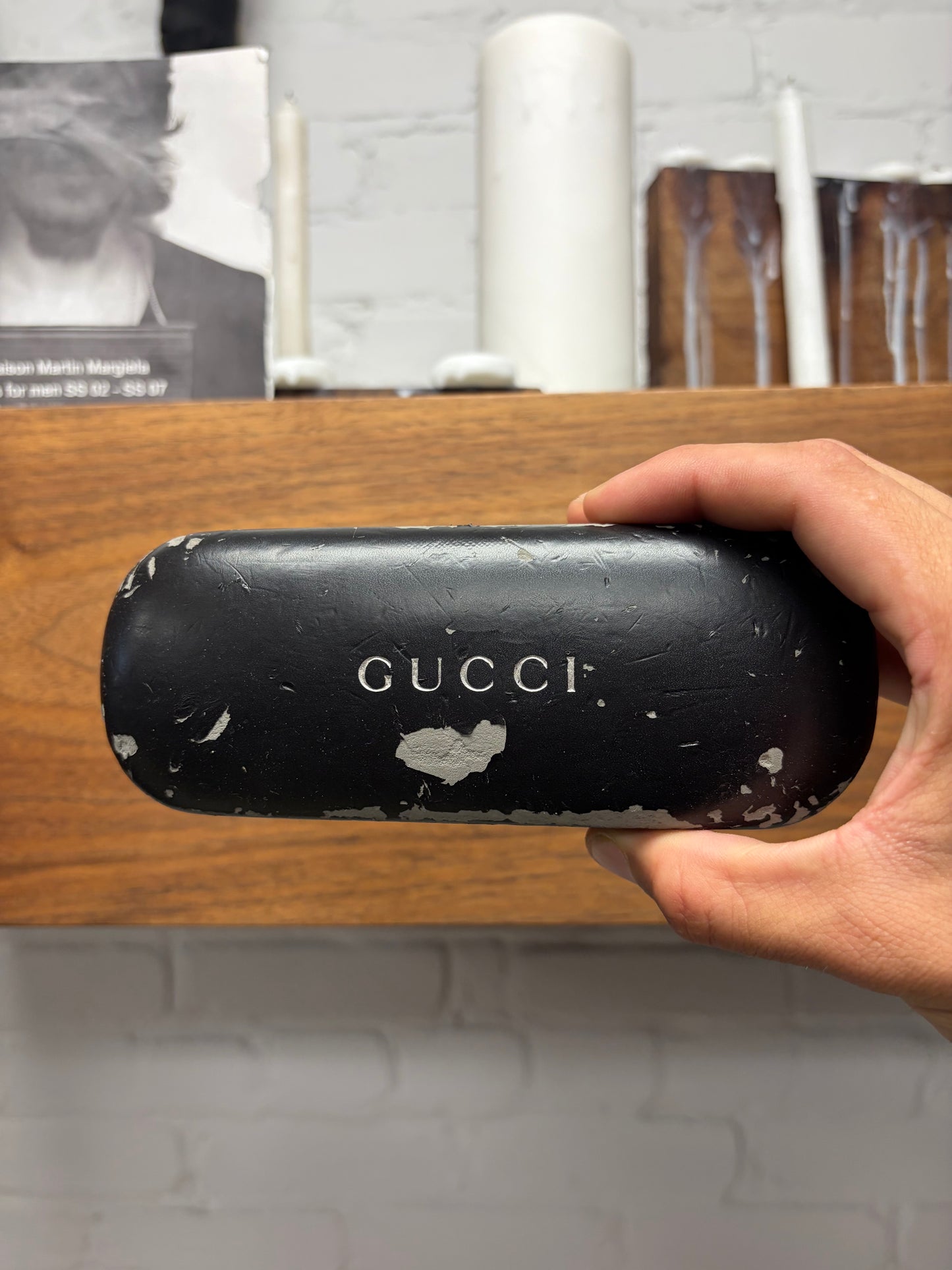 Gucci Purple ‘Studded’ Rimless Monogram Sunglasses