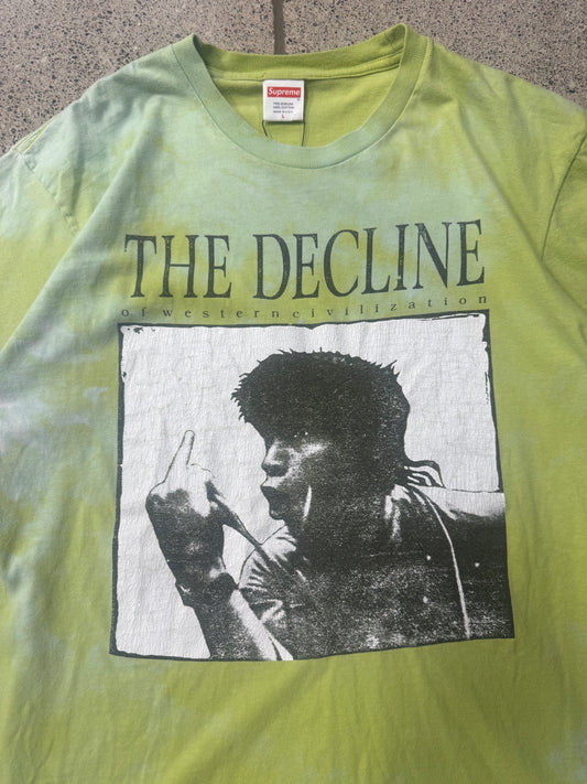 AW2017 Supreme ‘The Decline of Western Civilization’ Dyed Graphic T-Shirt