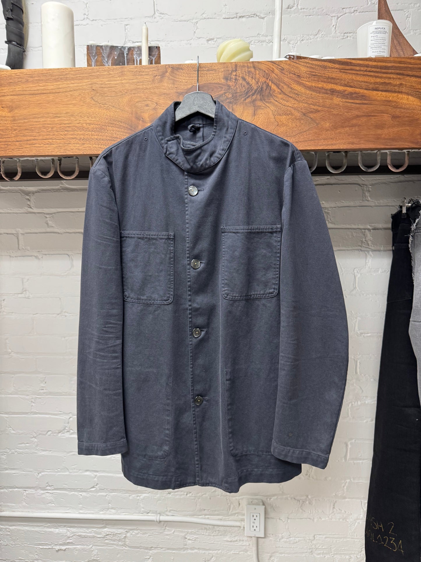 Maison Margiela Line (10) Faded Charcoal Black Jacket