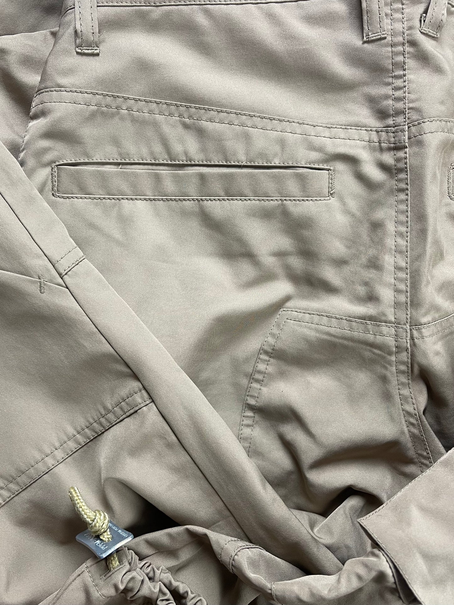 PPFM Wide Leg Brown ‘Parachute’ Cargo Pants