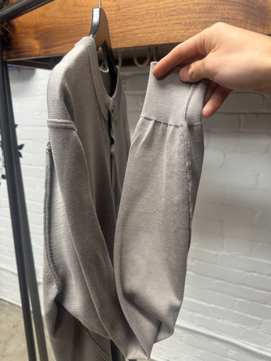 Dolce & Gabanna Mainline Sheer Henley Sweater