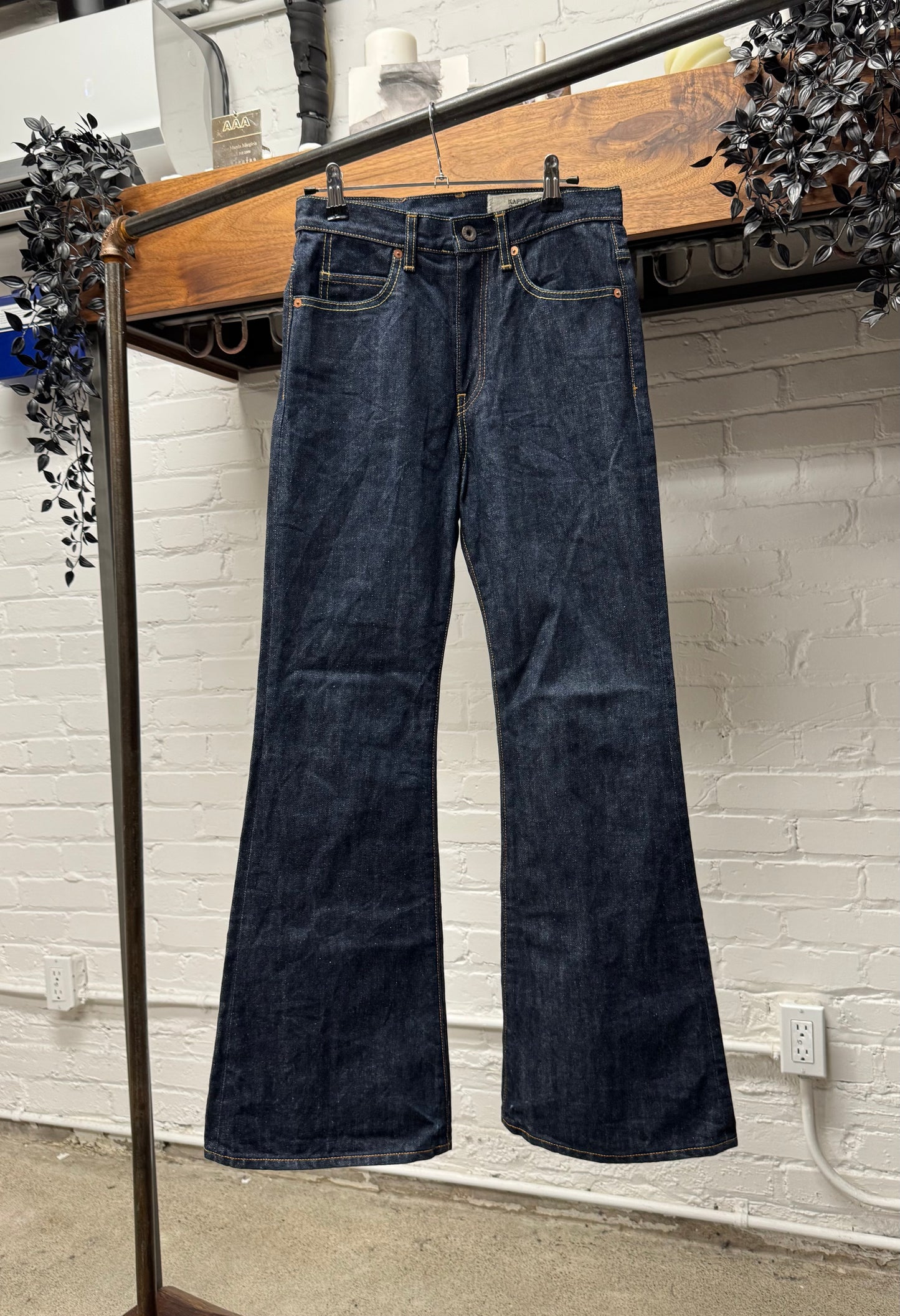 Kapital Raw Blue Flared Leg ‘Bell Bottom’ Denim