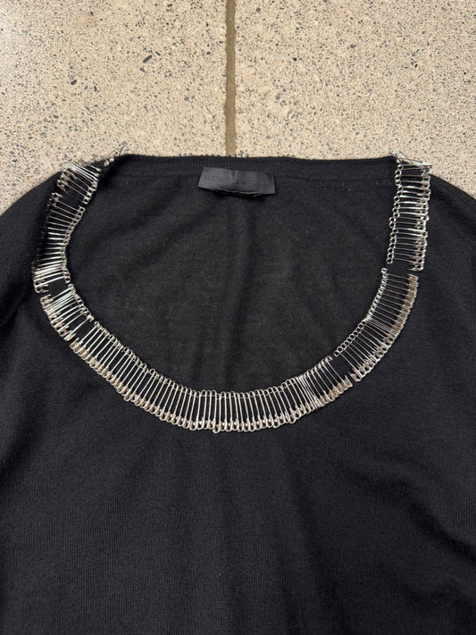 Alexander McQueen ‘Safety Pin’ Cashmere Knit Sweater