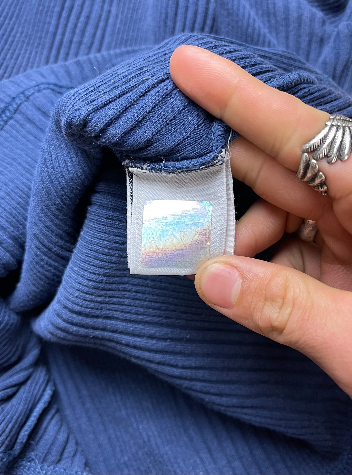 Vintage Dolce & Gabbana Jeans Ribbed V-Neck Sweater