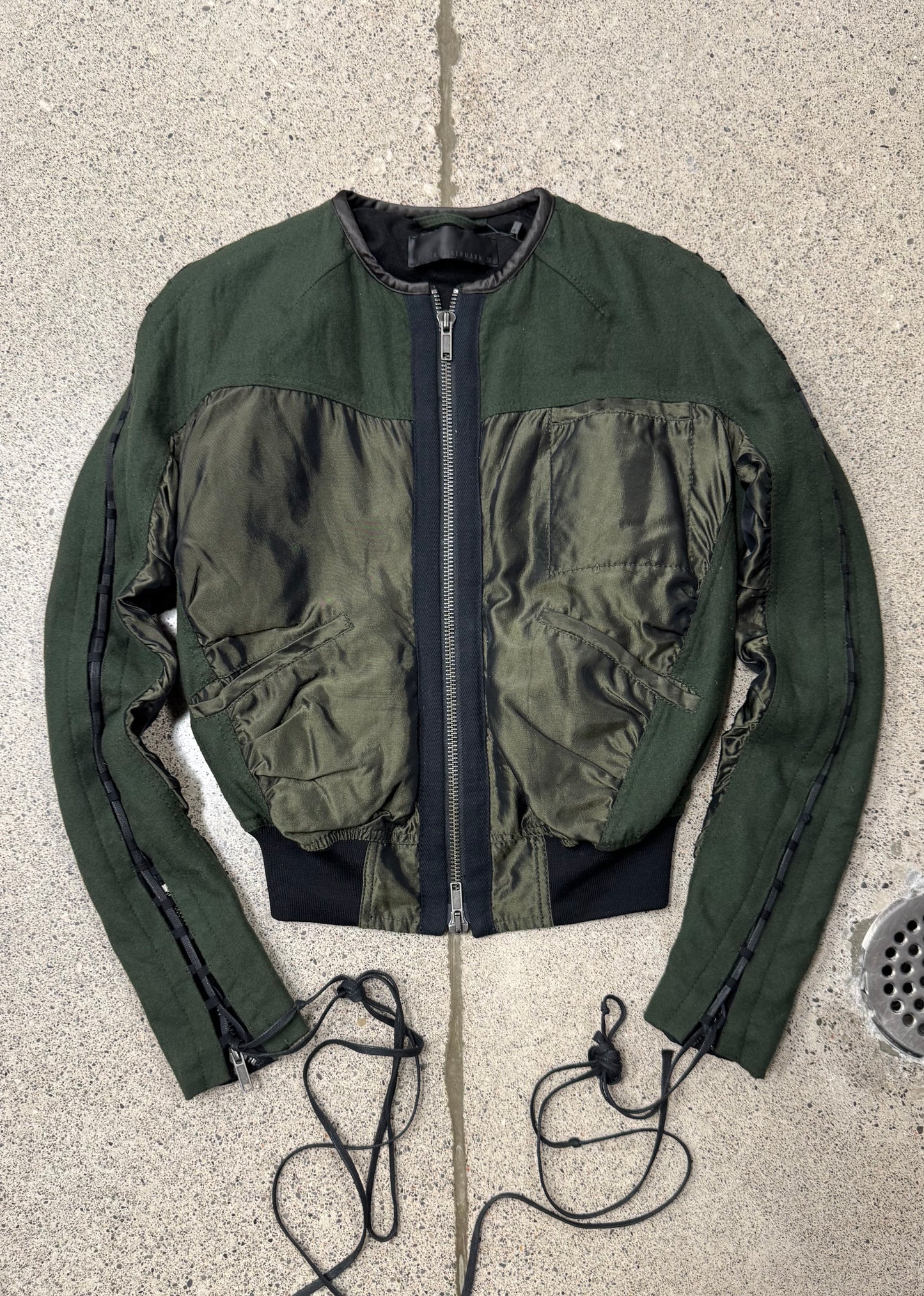 Haider Ackermann Lace Bomber Jacket
