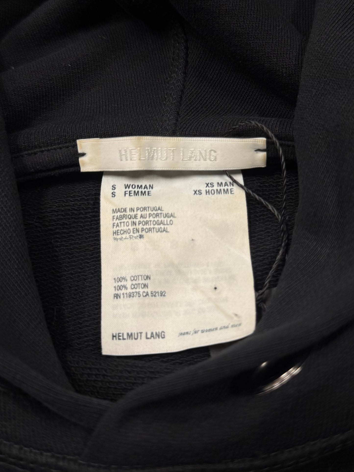 2018 Helmut Lang ‘In Lang We Trust’ Hoodie