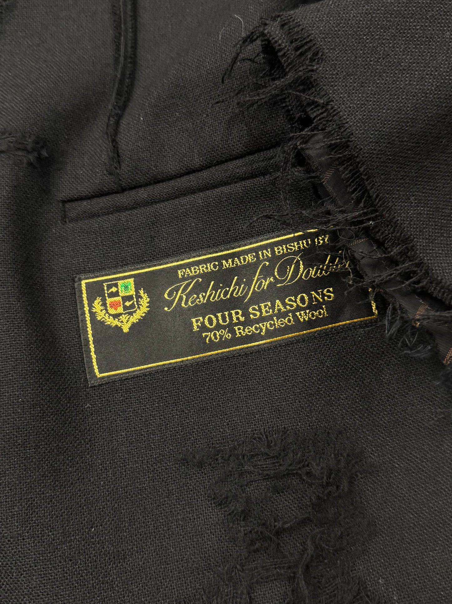 Doublet Recycled Wool ‘Damaged’ Blazer Coat 25/79