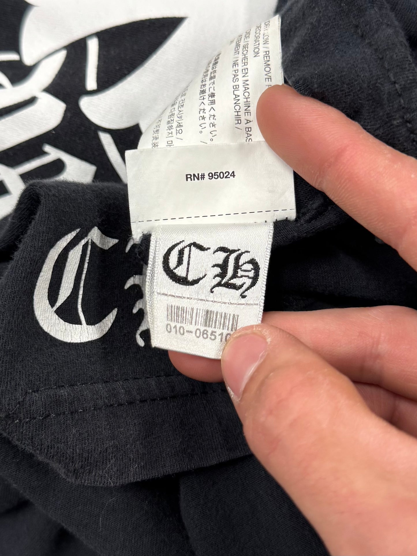 Chrome Hearts ‘Triple Cross’ Horseshoe Logo Long Sleeve Shirt