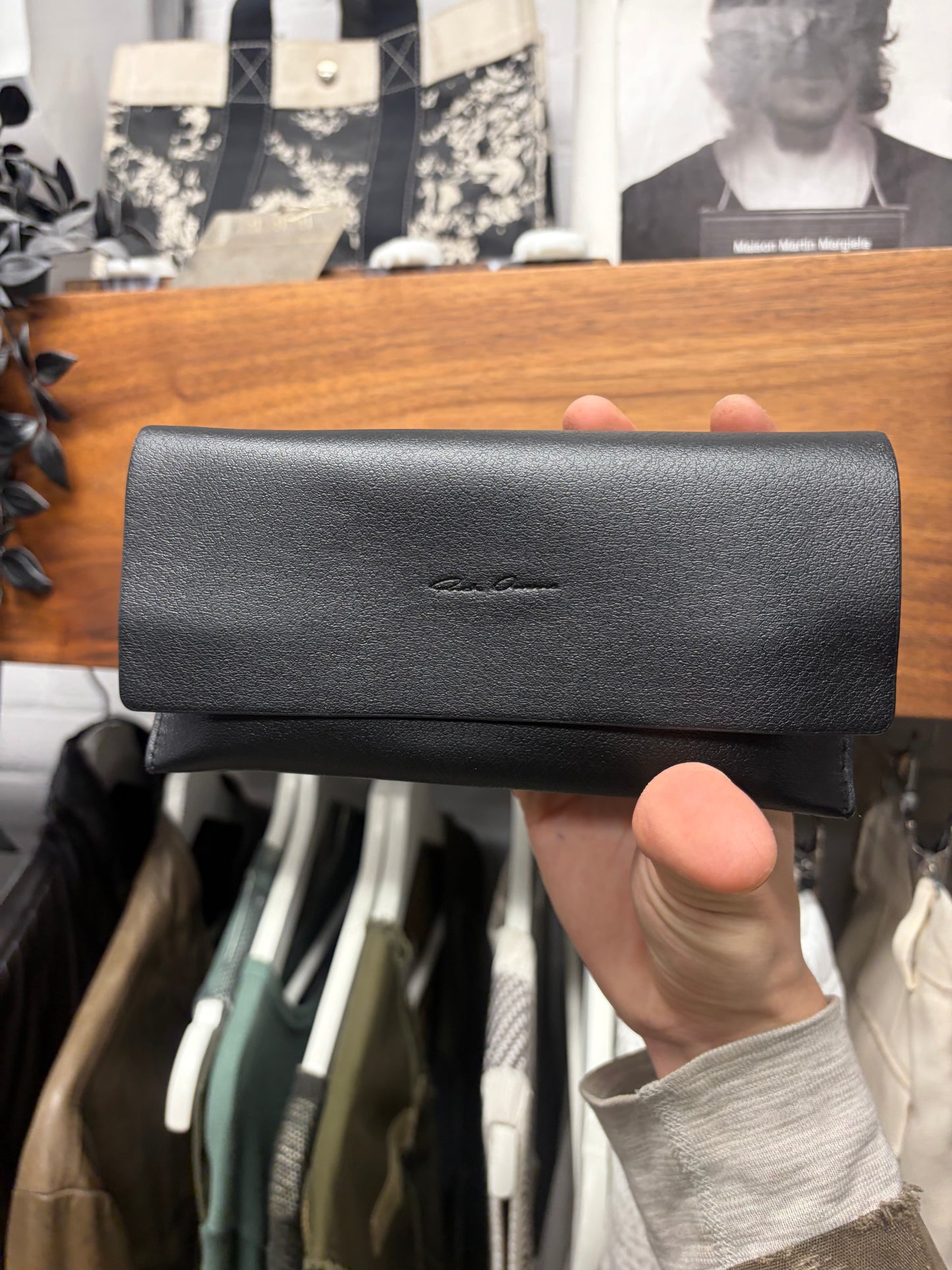 Rick Owens ‘Geth’ Box Shape Black Tinted Sunglasses