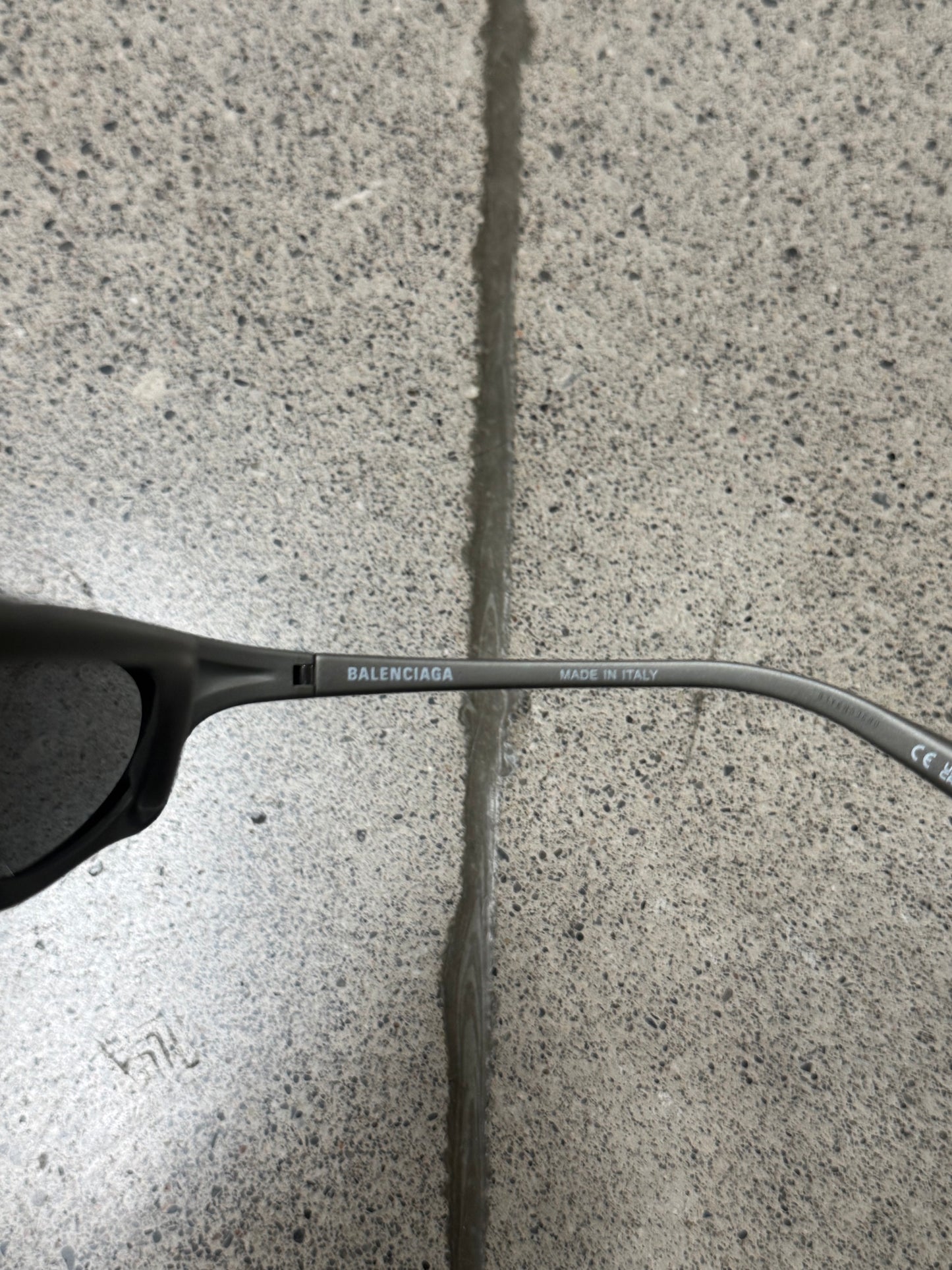 Balenciaga ‘Bat’ Winged Frame Metallic Sunglasses