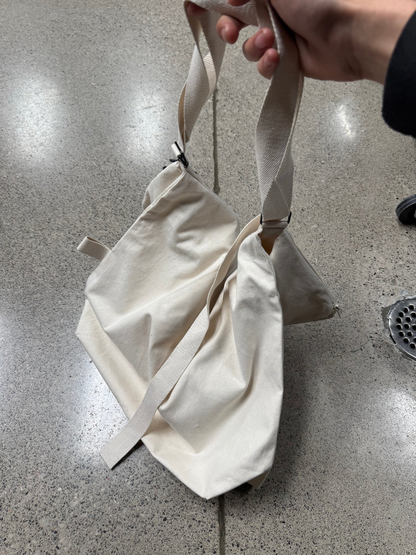 Yohji Yamamoto Canvas Messenger Sling Bag