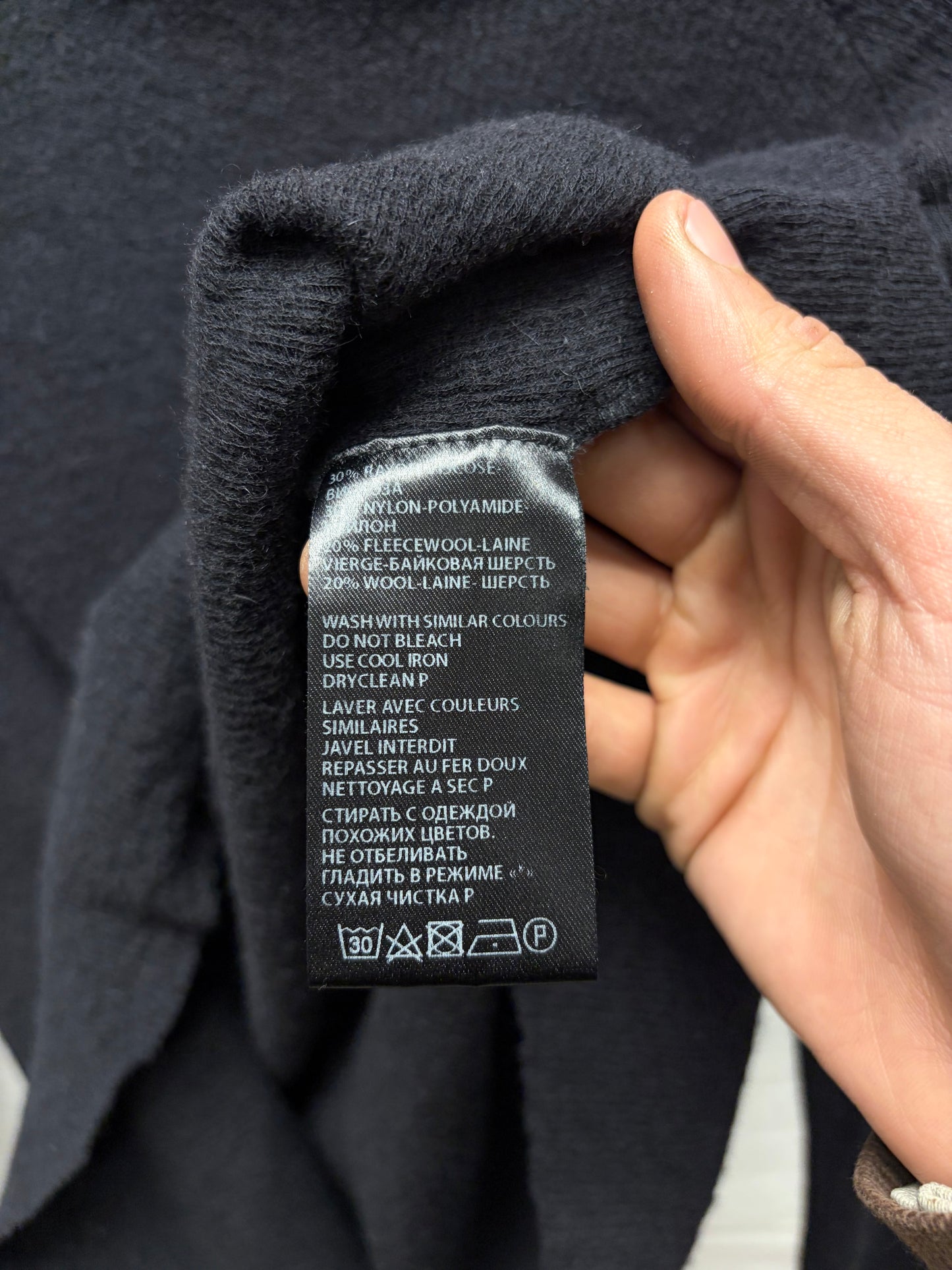 Haider Ackermann ‘Mock Neck’ Black Ribbed Wool Sweater