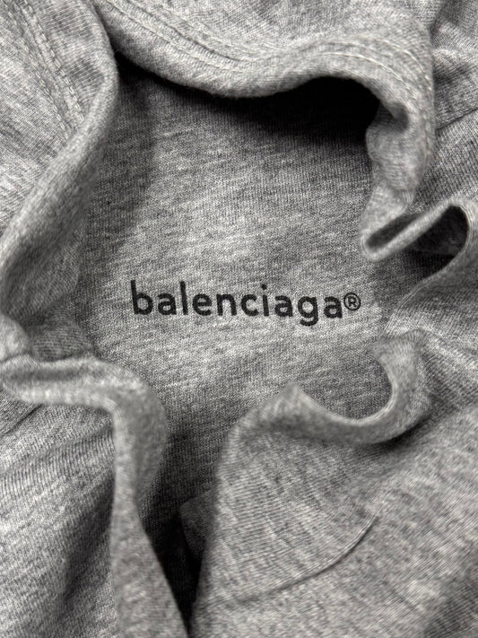 Balenciaga ‘Archetype’ Logo Grey T-Shirt