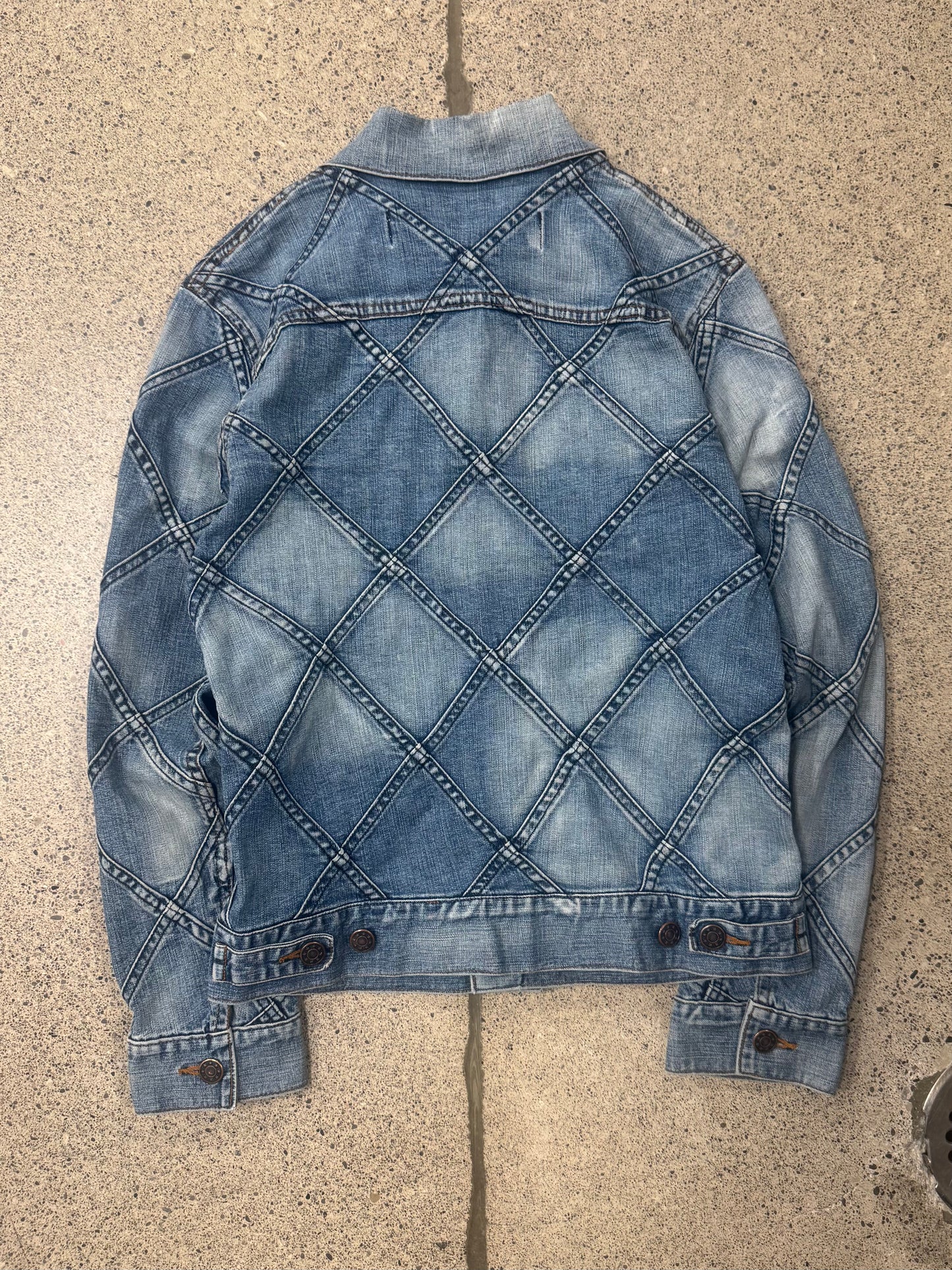 SS2002 Junya Watanabe ‘Diamond’ Quilted Denim Trucker Jacket