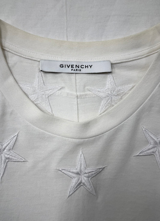 2010s Givenchy ‘Stars’ Embroidered Logo T-Shirt
