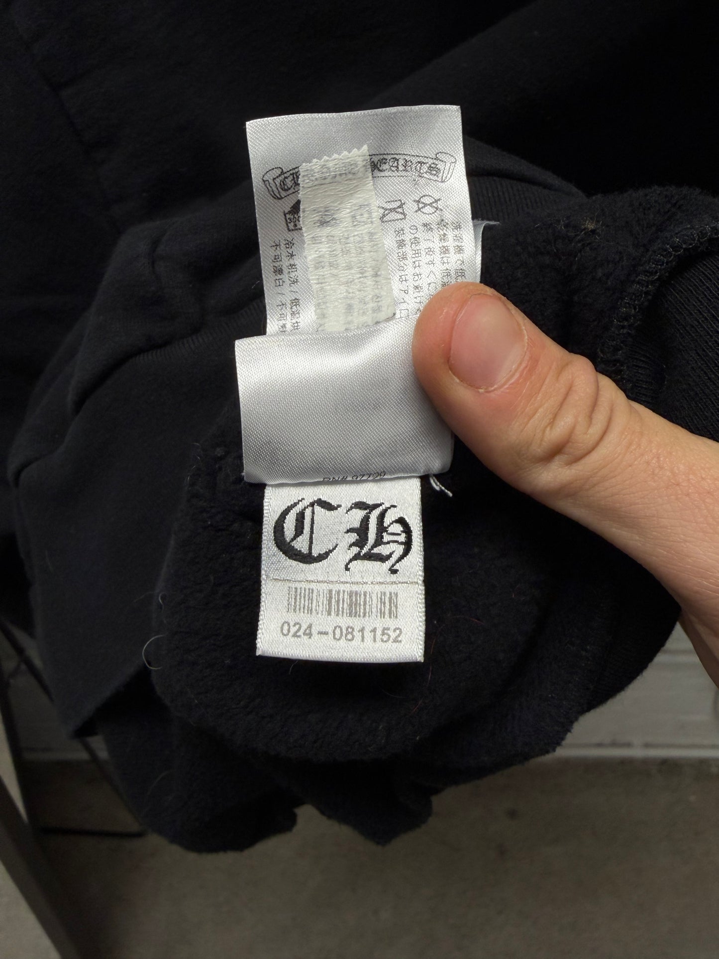 Chrome Hearts ‘Script Logo’ Fuck You Hood Black Drawstring Hoodie