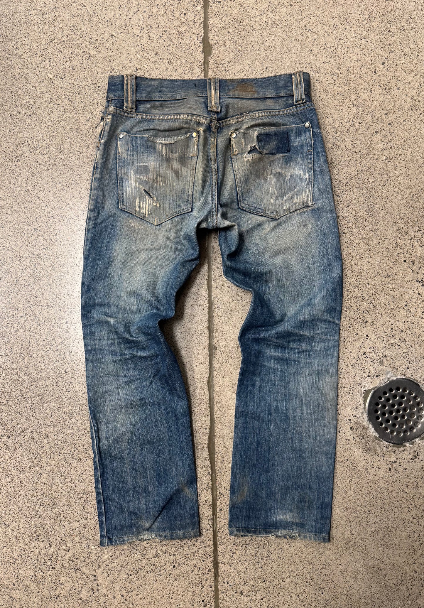 2000s Dolce & Gabbana ‘Dirt Wash’ Bootcut Denim