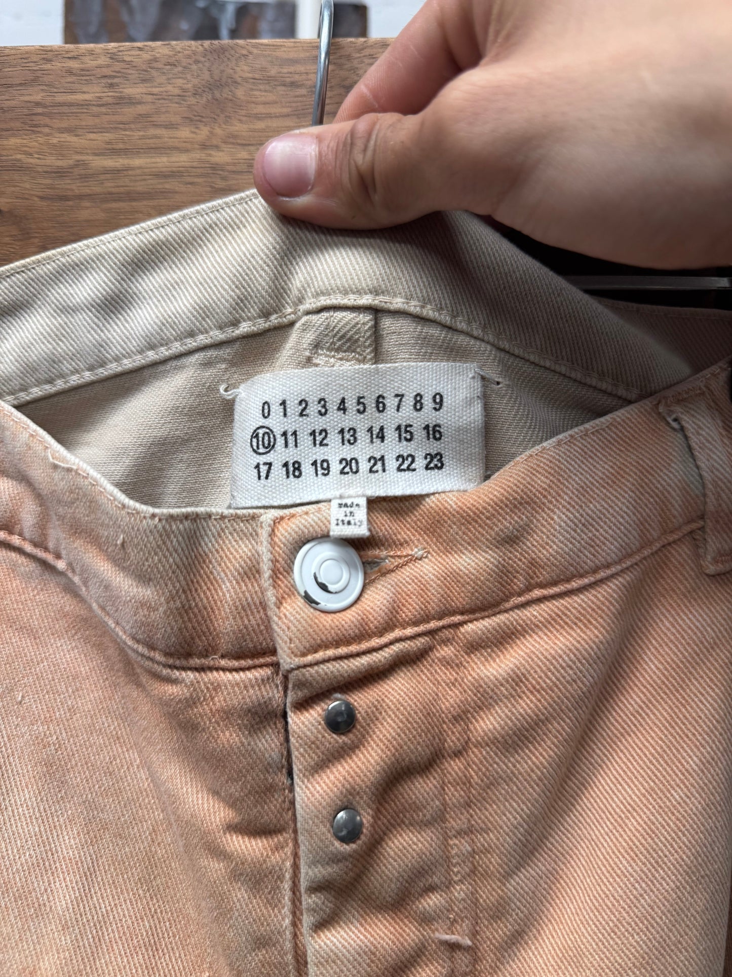 Maison Margiela ‘Rose Orange’ Skinny Jeans