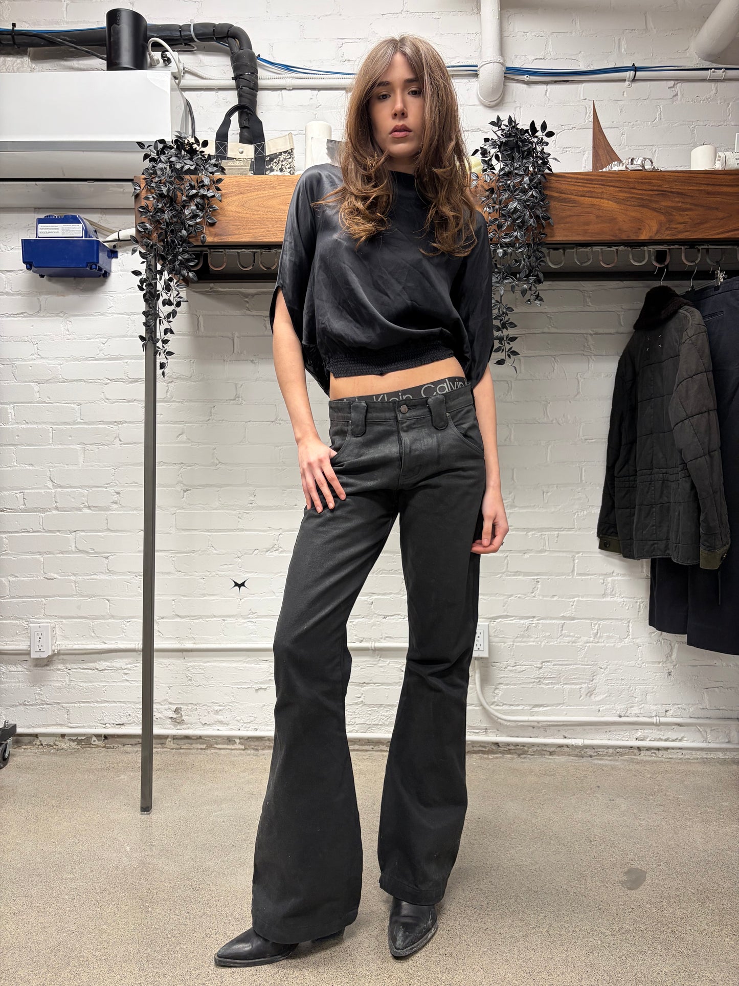 AW2007 Maison Martin Margiela Black Silk ‘Spiderweb’ Cocoon Top
