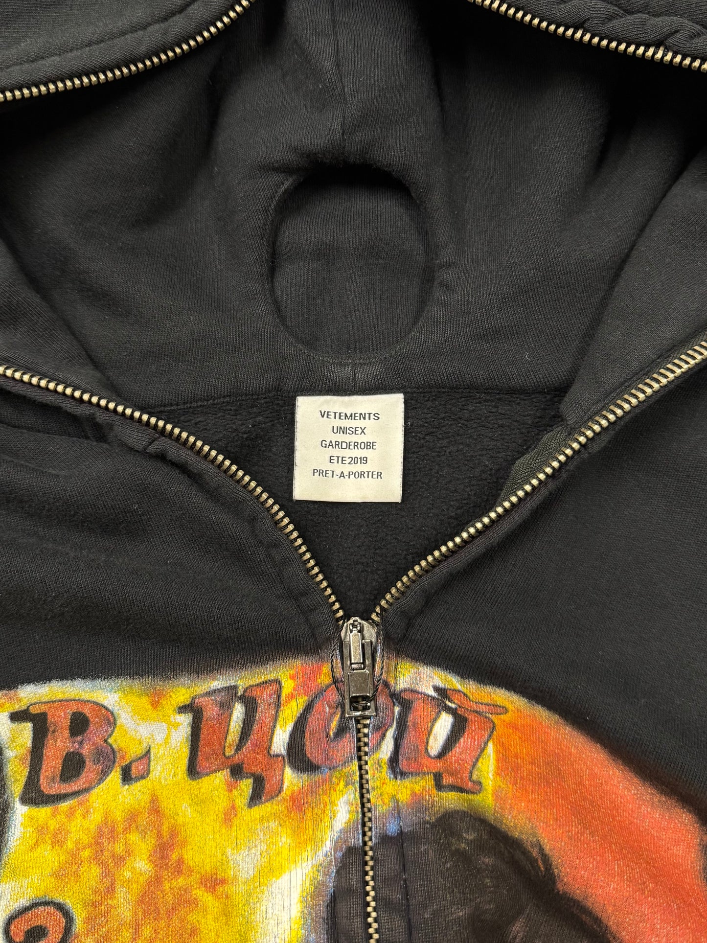 SS2019 Vetements ‘Russian Idol’ Gimp Full Zip Hoodie