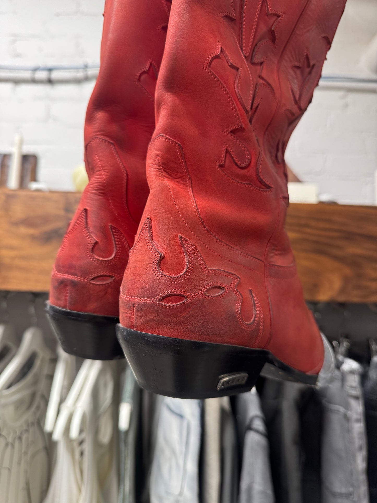 Enfants Riches Deprimes ‘Duct Tape’ Leather Cowboy Western Boots