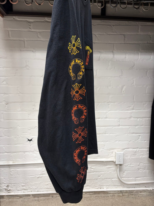 Chrome Hearts ‘Gradient Logo’ T-Bar Long Sleeve Shirt