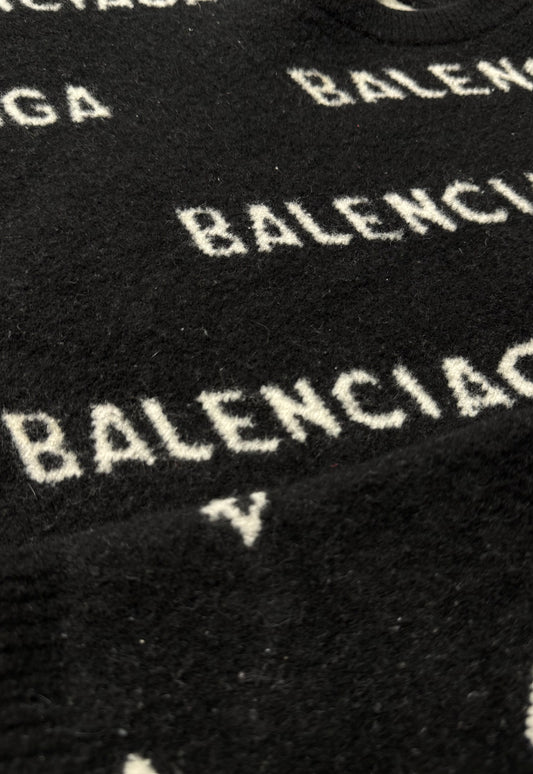 Balenciaga Monogram Knit Sweater