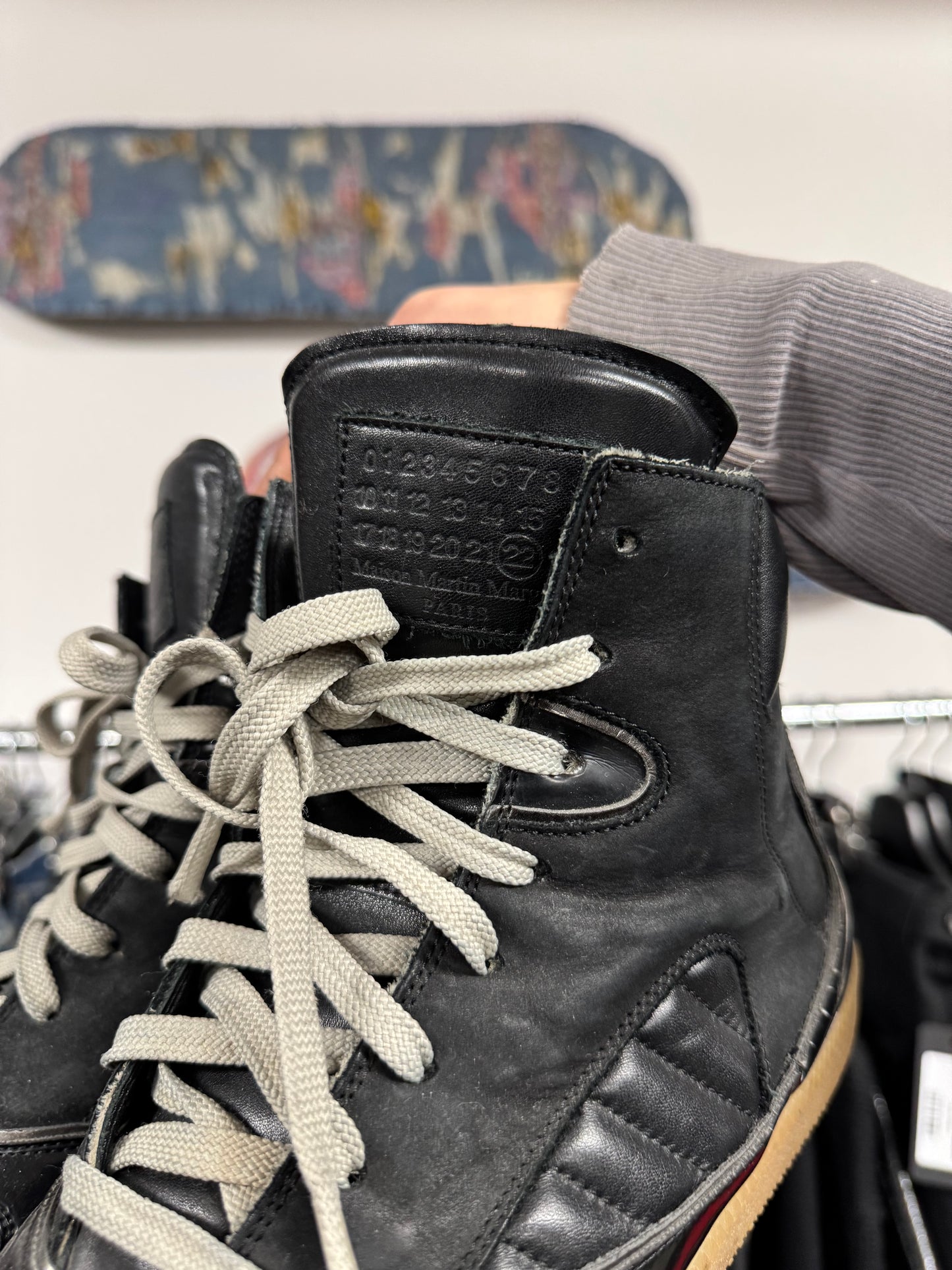 2012 Maison Margiela Patent Leather ‘G.A.T.’ High Top Sneakers