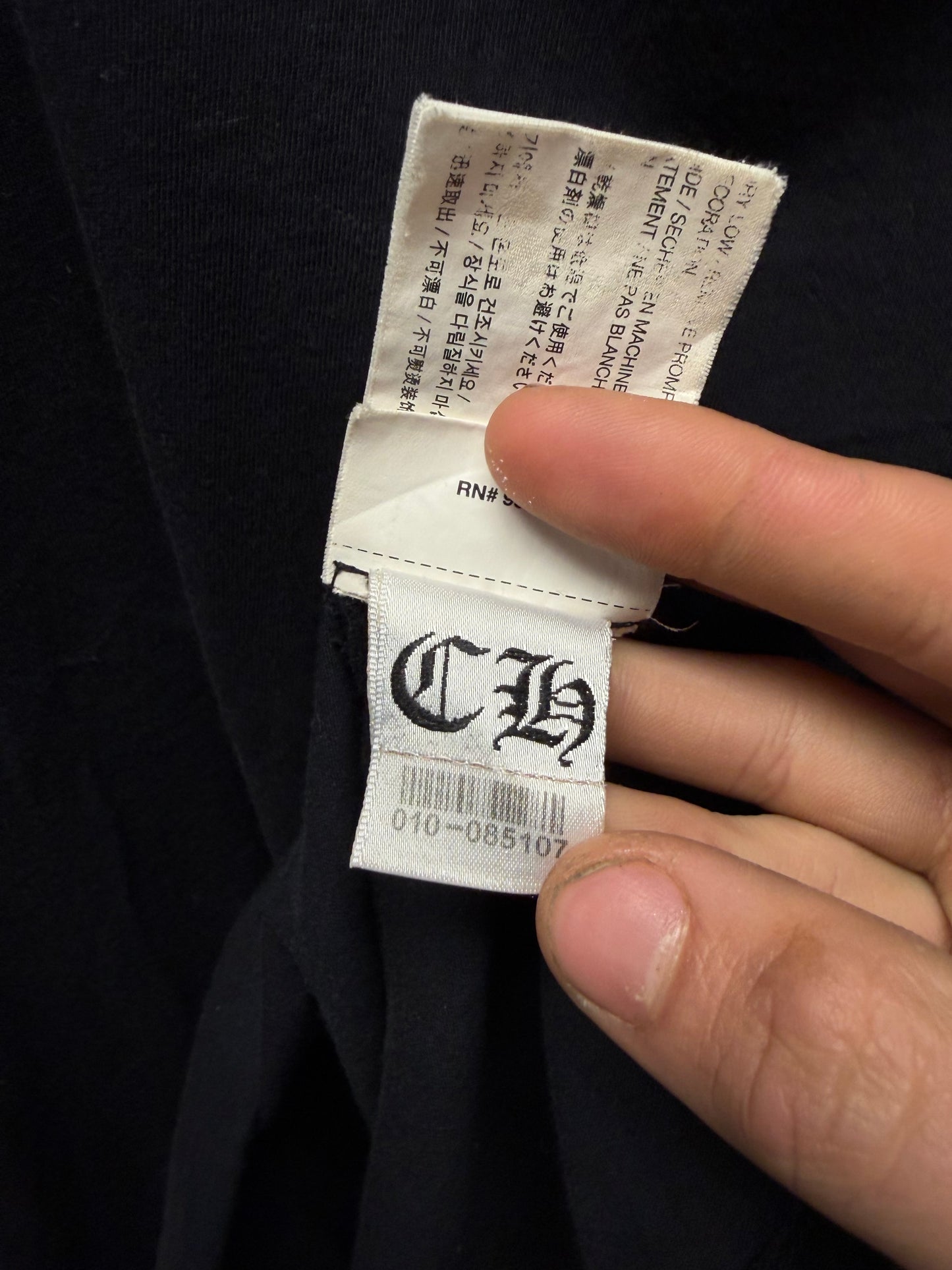 Chrome Hearts Black ‘Plus Cross’ Graphic T-Shirt