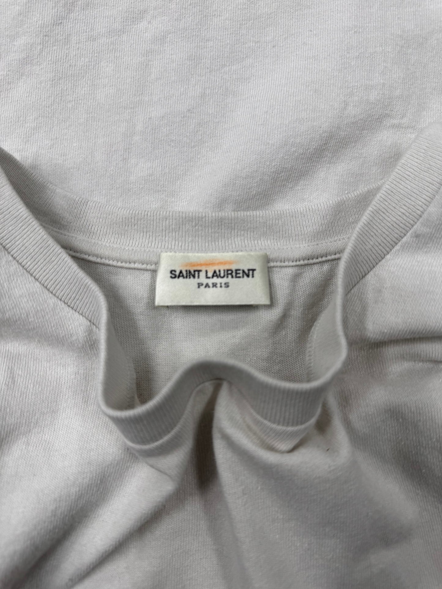 Saint Laurent ‘Painter’ Box Logo White T-Shirt
