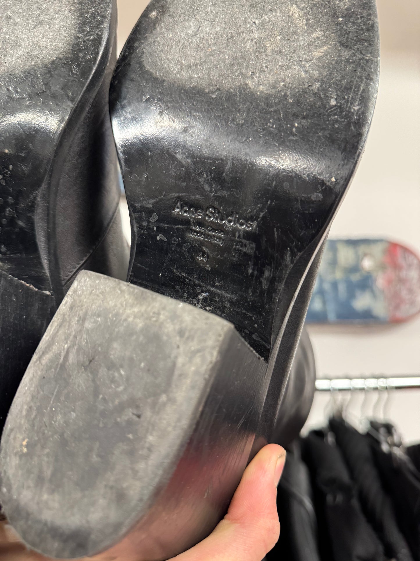 Acne Studios ‘Brod’ Cuban Heel Leather Boots