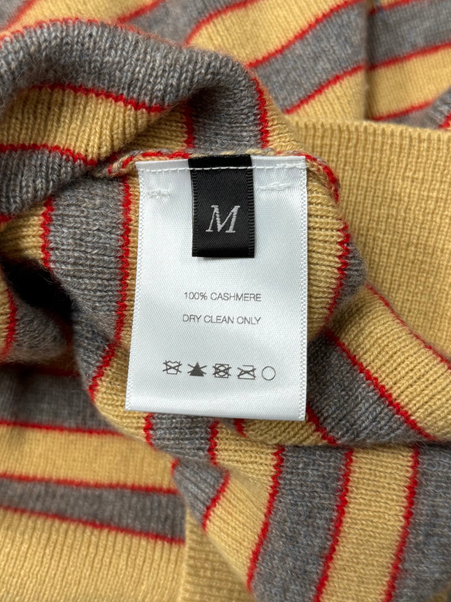 AW2024 Enfants Riches Deprimes Distressed Cashmere Striped Short Sleeve Sweater