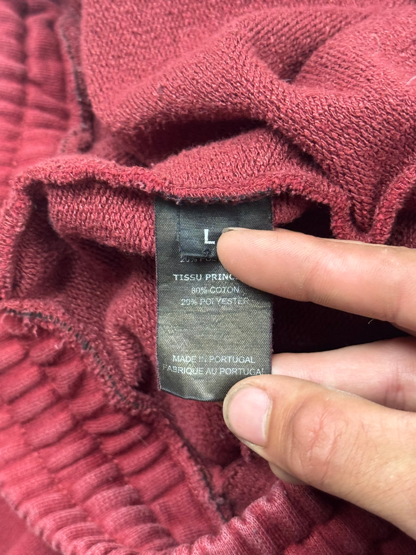 AW2017 Vetements Embroidered Logo Red Sweatpants